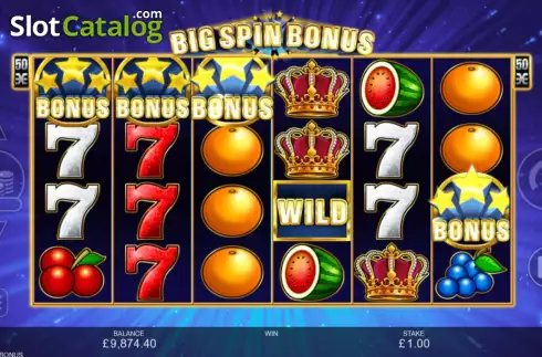 Скрин7. Big Spin Bonus слот