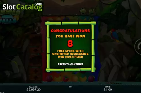Скрин7. Jungle Falls слот