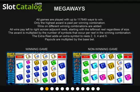 Скрин9. Dice Spinner Megaways слот