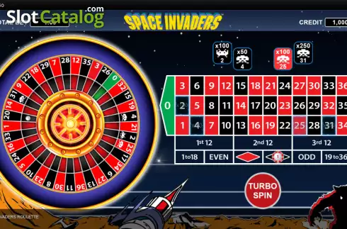Скрин3. Space Invaders Roulette слот