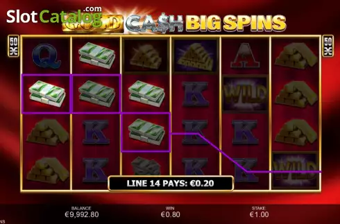 Скрин4. Gold Cash Big Spins слот