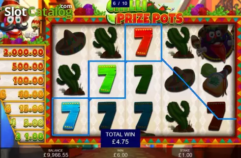 Скрин9. Chilli Prize Pots слот