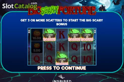 Скрин2. Big Scary Fortune слот