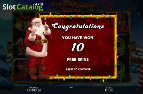Скрин5. Santa's Winning Wishlist слот