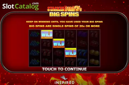 Скрин2. Stacked Fire 7s Big Spins слот