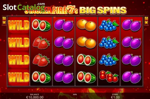 Скрин3. Stacked Fire 7s Big Spins слот