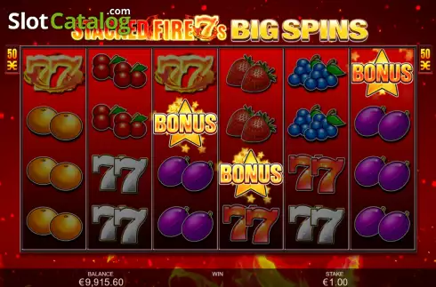 Скрин9. Stacked Fire 7s Big Spins слот