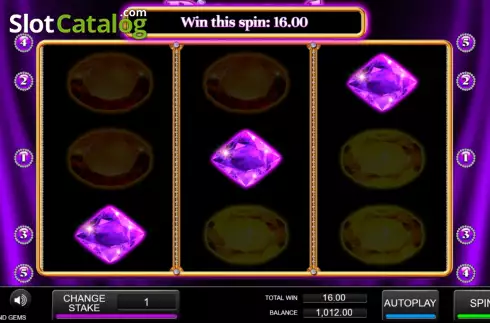 Скрин5. Diamond Gems слот