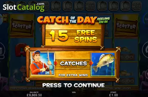Скрин7. Catch of the Day Reeling 'Em In слот
