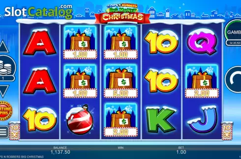 Скрин2. Cops 'n' Robbers Big Money Christmas слот
