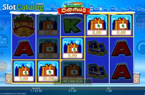 Скрин3. Cops 'n' Robbers Big Money Christmas слот