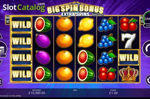 Скрин2. Big Spin Bonus Extra Spins слот