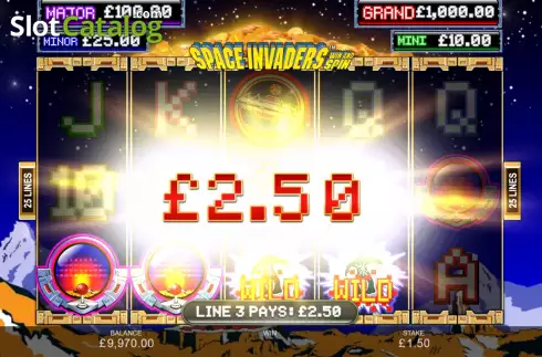 Скрин3. Space Invaders Win and Spin слот