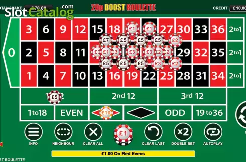 Скрин4. 20p Boost Roulette слот