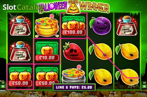 Скрин3. Halloween Golden Winner слот