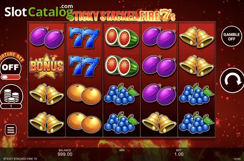 Скрин2. Sticky Stacked Fire 7's слот