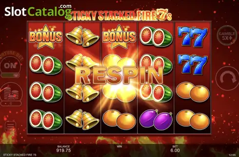 Скрин7. Sticky Stacked Fire 7's слот