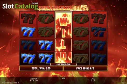 Скрин9. Sticky Stacked Fire 7's слот