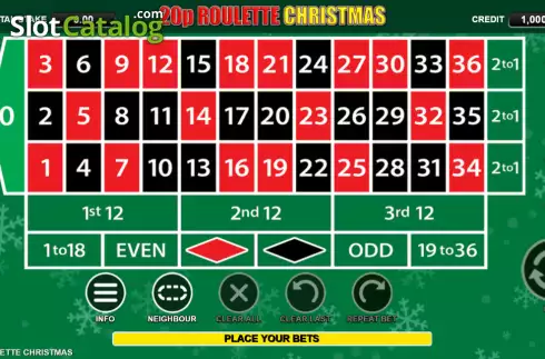 Скрин2. 20p Roulette Christmas слот