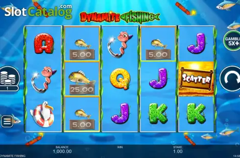 Скрин2. Dynamite Fishing слот