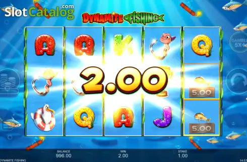 Скрин3. Dynamite Fishing слот