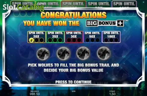 Скрин8. Big Wolf Bonus Booster слот