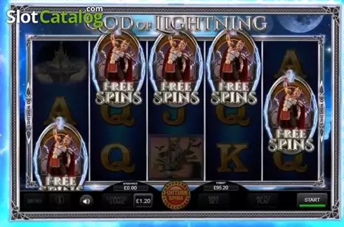 Скрин3. God of Lightning (Inspired Gaming) слот