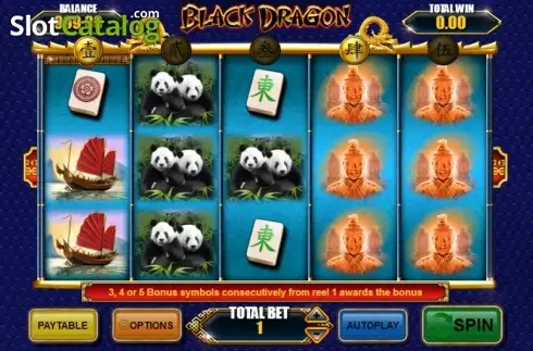 Скрин2. Black Dragon слот