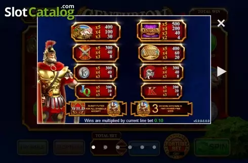 Скрин6. Centurion Free Spins слот
