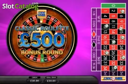 Скрин2. £500 Wheel Roulette слот