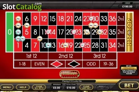 Скрин3. Hit the Top Roulette слот
