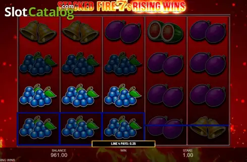 Скрин3. Stacked Fire 7s Rising Wins слот