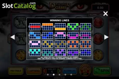 Скрин3. Demon Gems слот