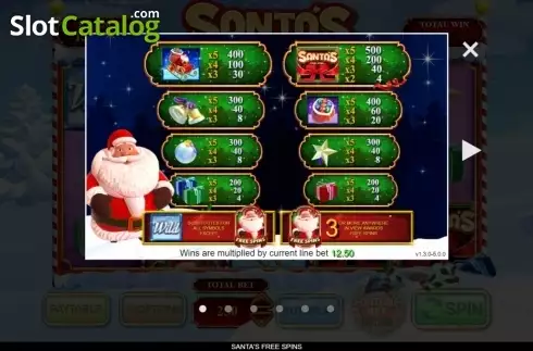 Скрин3. Santa's Free Spins слот
