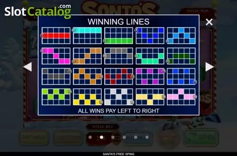 Скрин4. Santa's Free Spins слот