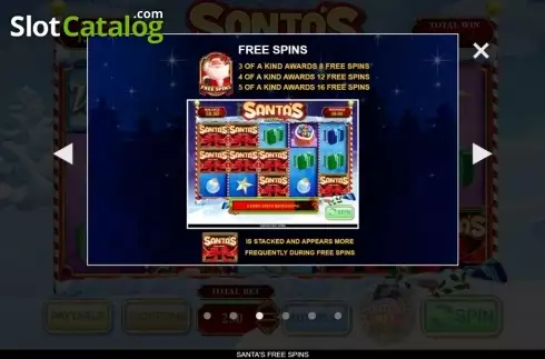 Скрин5. Santa's Free Spins слот