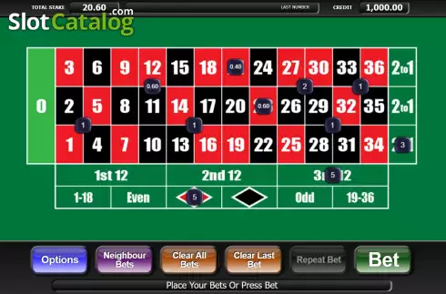 Скрин3. 20p Roulette (Inspired Gaming) слот