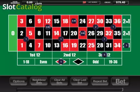 Скрин5. 20p Roulette (Inspired Gaming) слот