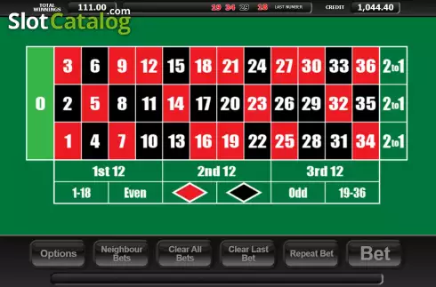 Скрин8. 20p Roulette (Inspired Gaming) слот