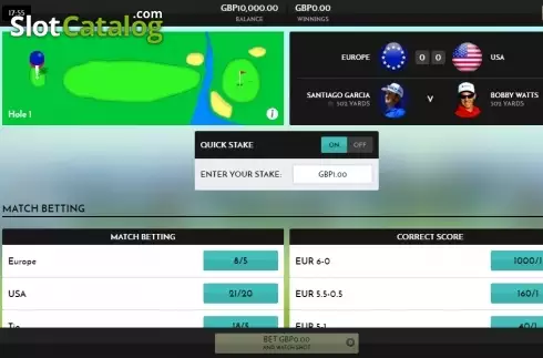 Скрин2. Rush Golf Live слот