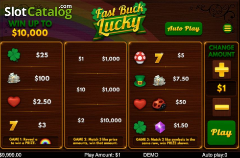 Скрин3. Fast Buck Lucky слот