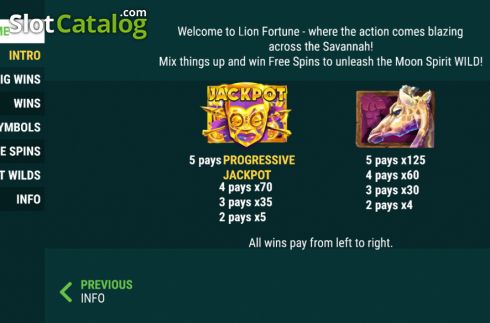 Скрин8. Lion Fortune слот