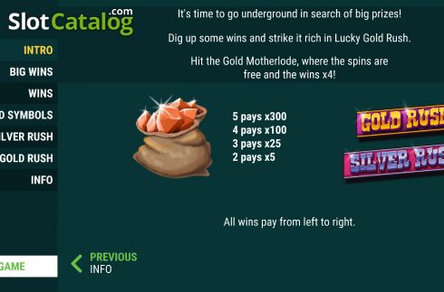 Скрин6. Lucky Gold Rush слот