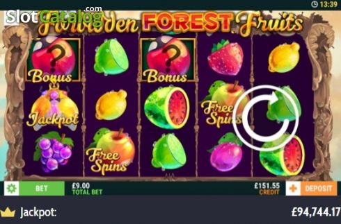 Скрин2. Forbidden Forest Fruits слот