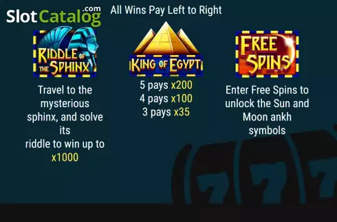 Скрин5. King of Egypt (Intouch Games) слот