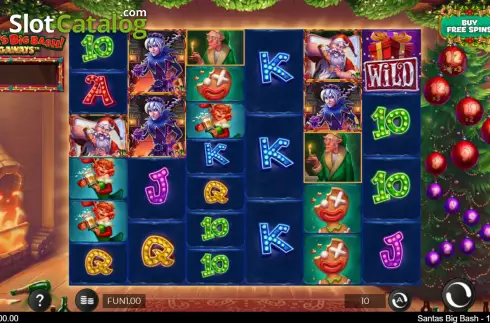 Скрин3. Santa's Big Bash Megaways слот