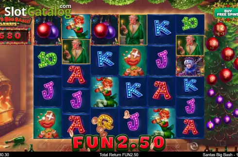 Скрин4. Santa's Big Bash Megaways слот