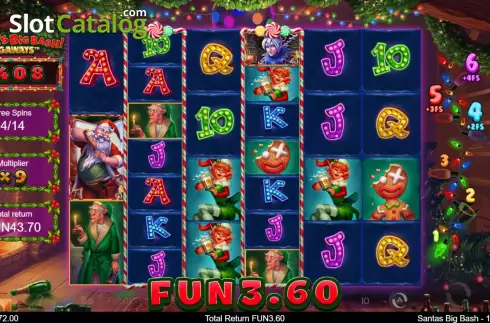 Скрин9. Santa's Big Bash Megaways слот