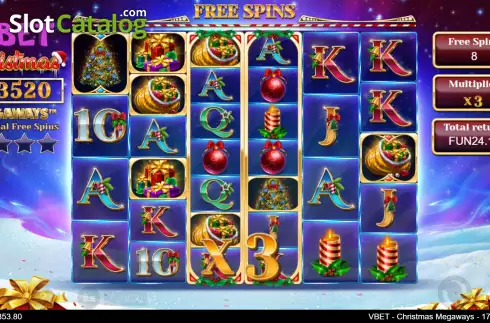 Скрин6. Vbet Christmas Megaways слот