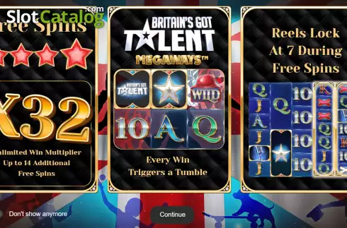 Скрин2. Britain’s Got Talent Megaways слот